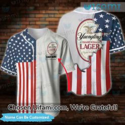 Personalized Baseball Jersey Yuengling Affordable USA Flag Gift